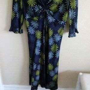 Silk Patterned Cocktail Dress